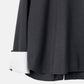 Suiting High-Neck Back-Zip Top