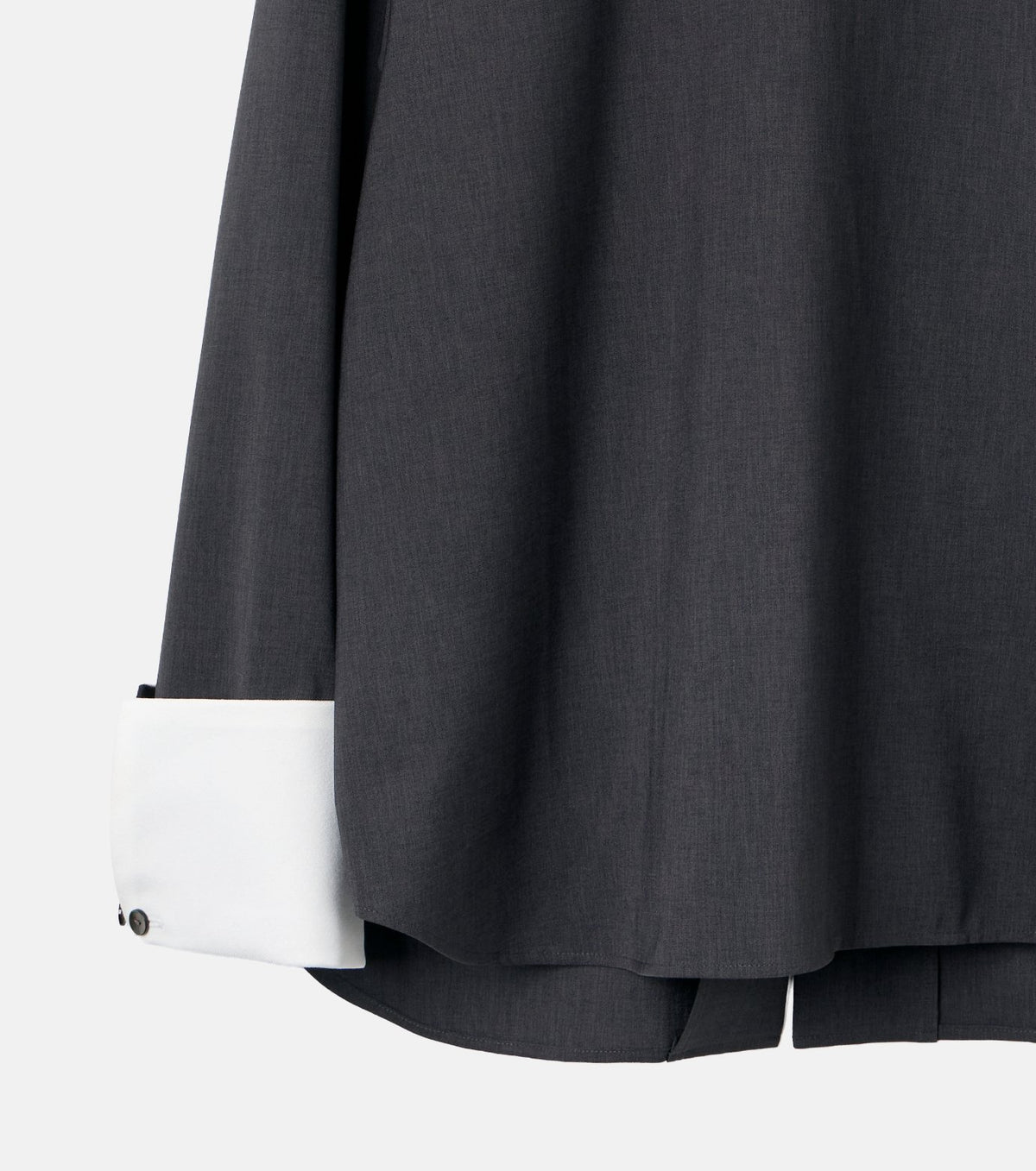 Suiting High-Neck Back-Zip Top