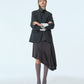 Suiting High-Neck Back-Zip Top