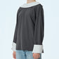 Suiting High-Neck Back-Zip Top