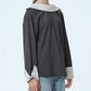 Suiting High-Neck Back-Zip Top