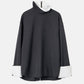 Suiting High-Neck Back-Zip Top