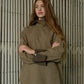 Suiting High-Neck Back-Zip Top