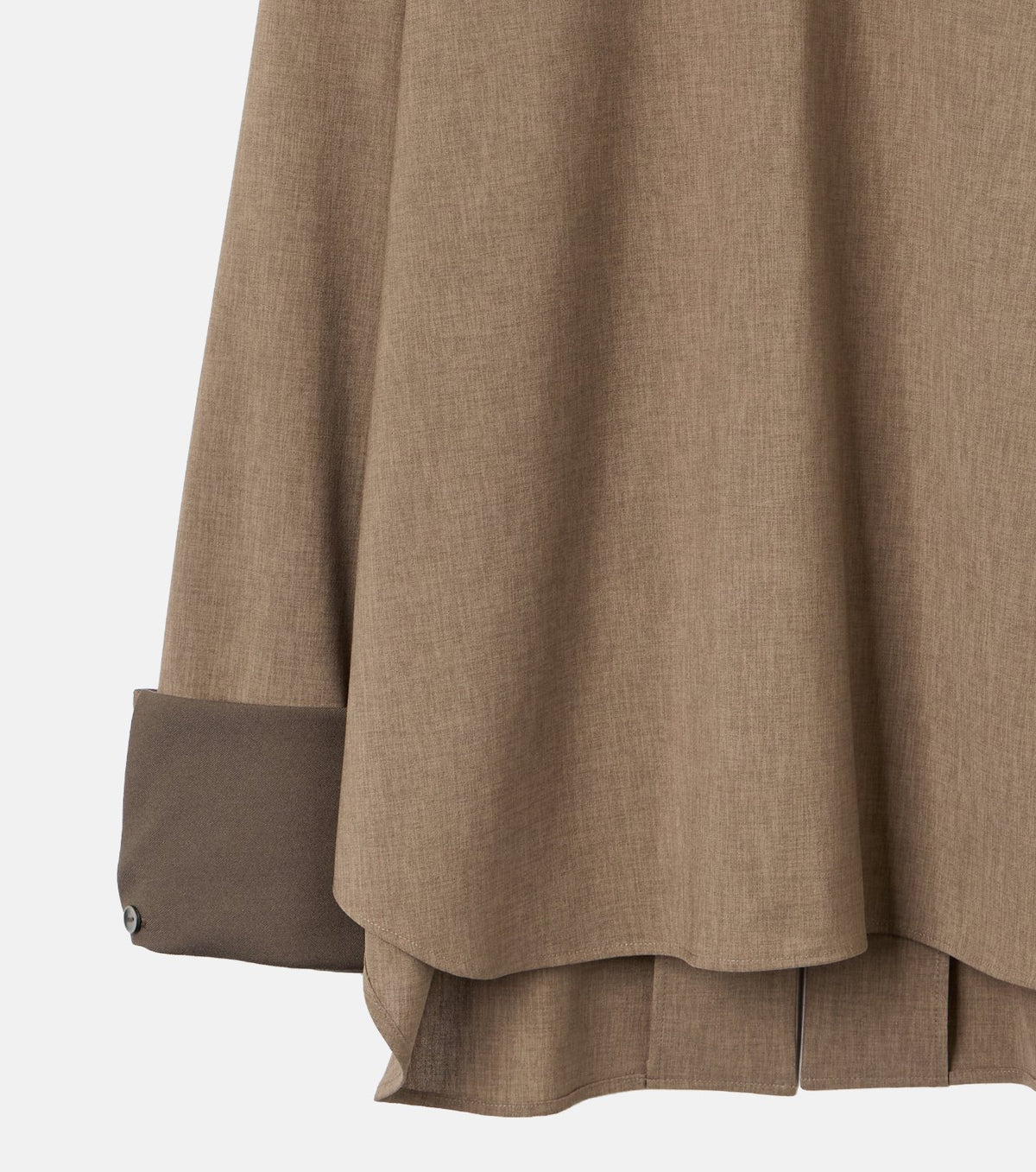 Suiting High-Neck Back-Zip Top