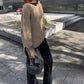 Suiting High-Neck Back-Zip Top