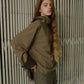 Suiting High-Neck Back-Zip Top