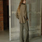 Suiting High-Neck Back-Zip Top