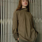 Suiting High-Neck Back-Zip Top