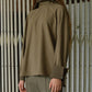 Suiting High-Neck Back-Zip Top