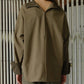 Suiting High-Neck Back-Zip Top