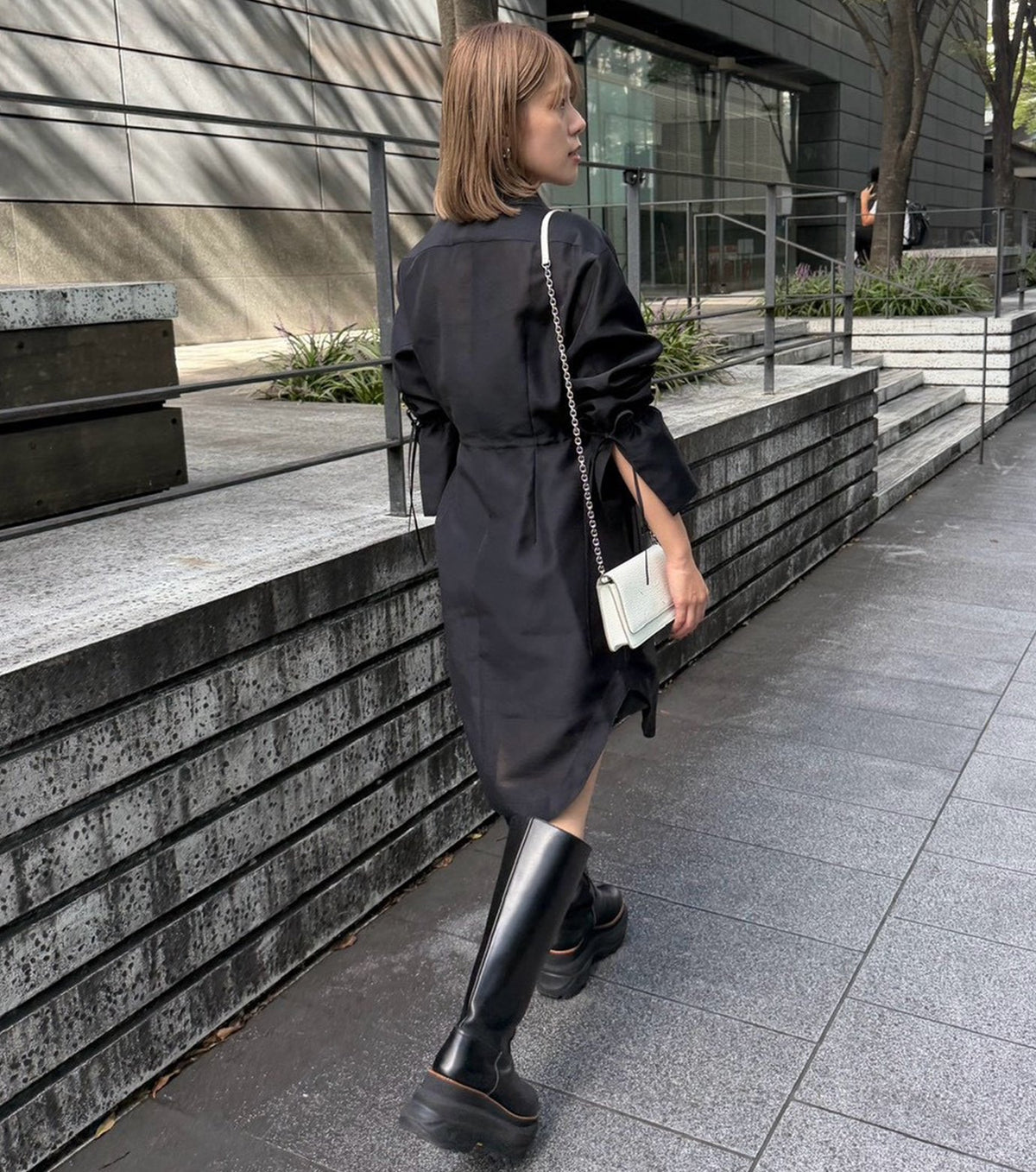Organza Long Shirt Coat