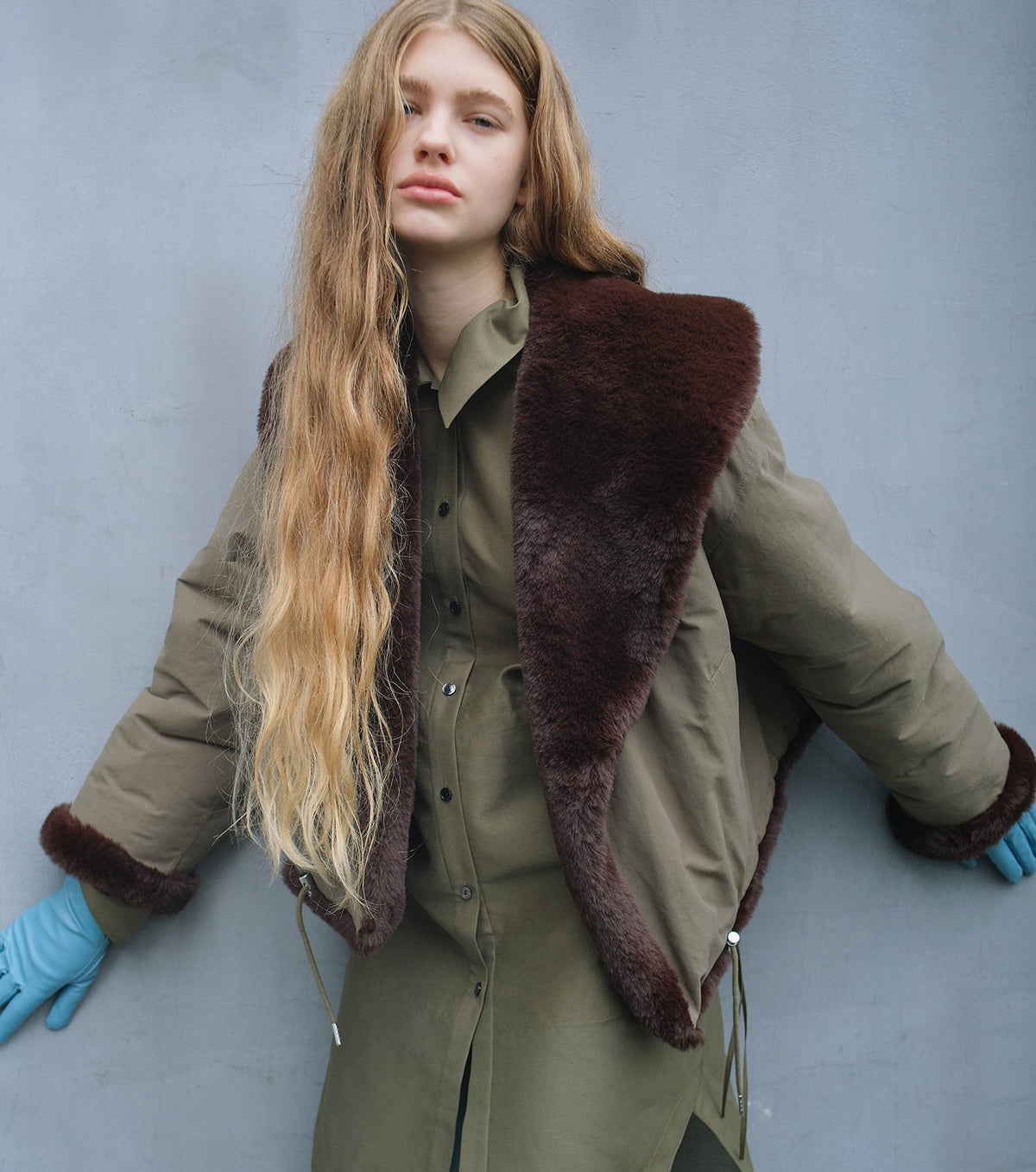 Organza Long Shirt Coat