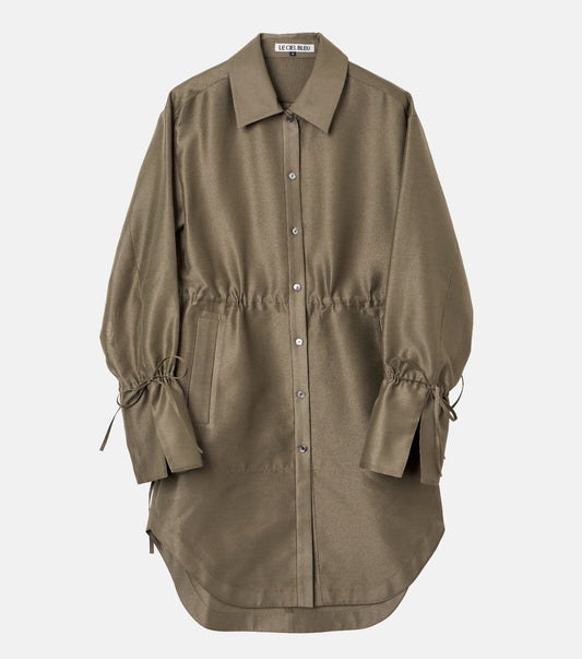 Organza Long Shirt Coat