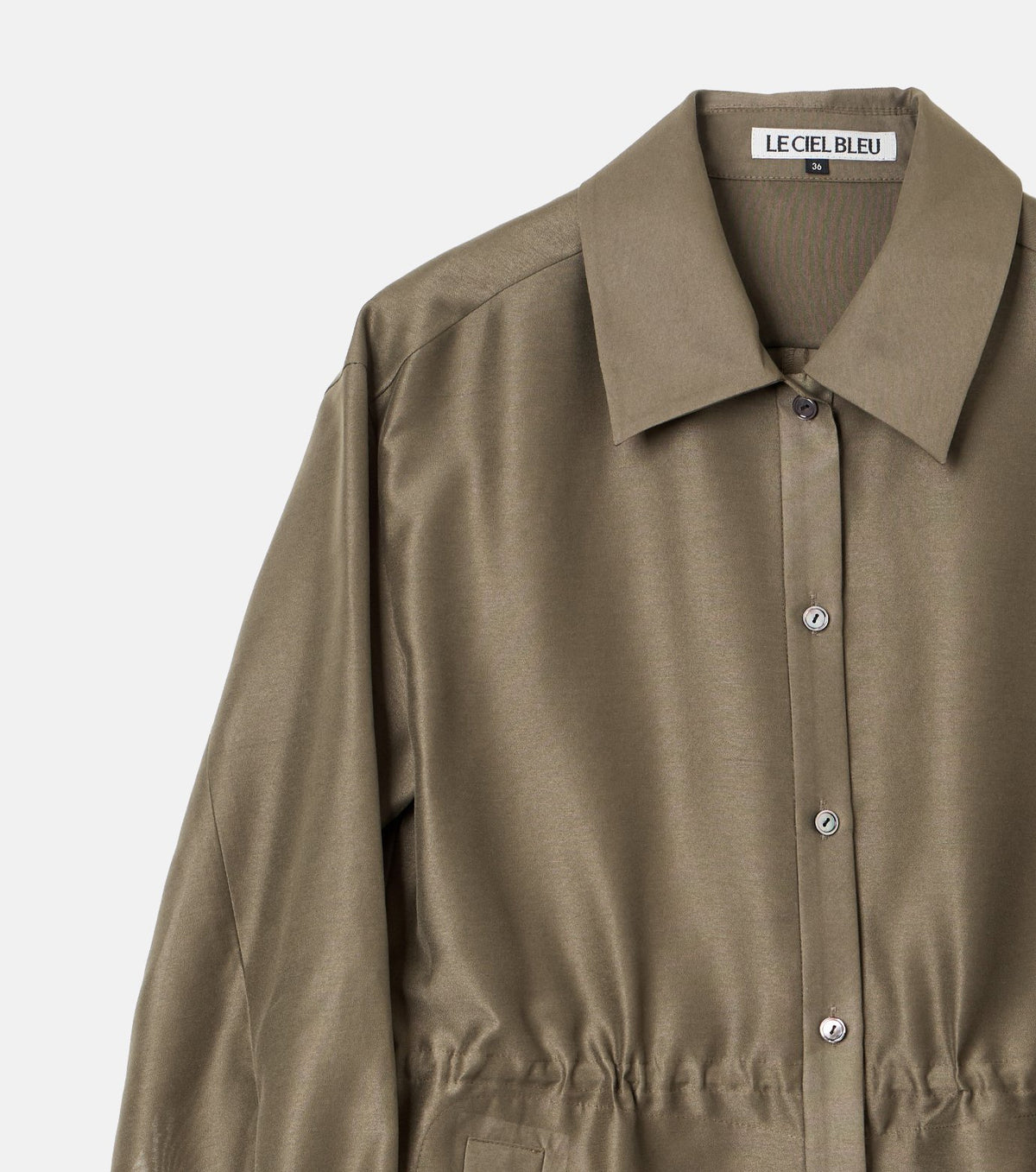 Organza Long Shirt Coat