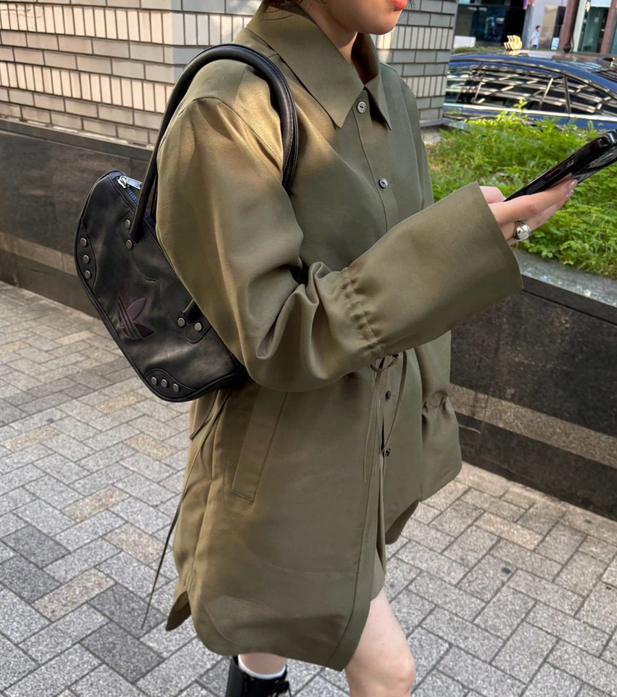 Organza Long Shirt Coat