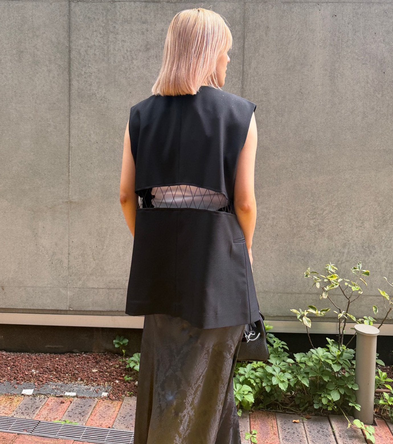 Lace-Up Detail Vest