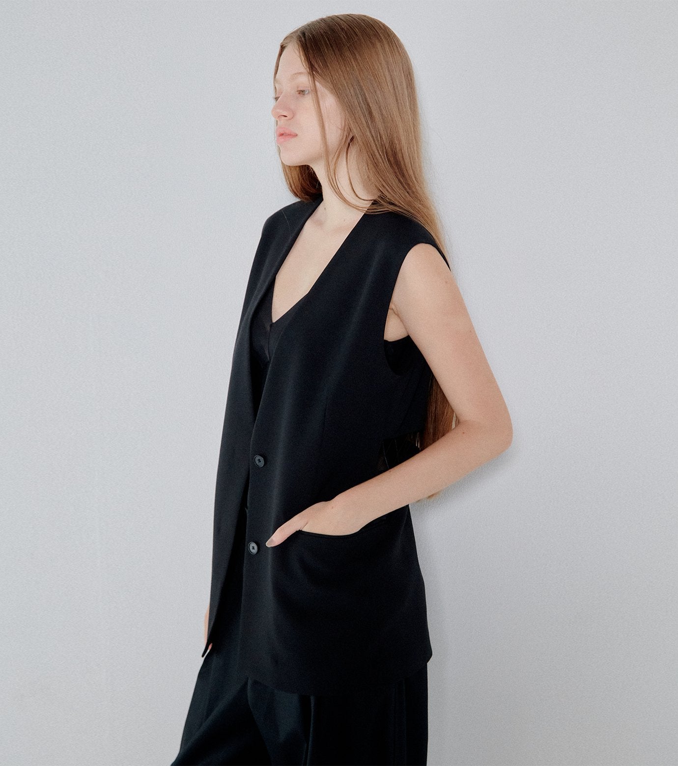 Lace-Up Detail Vest