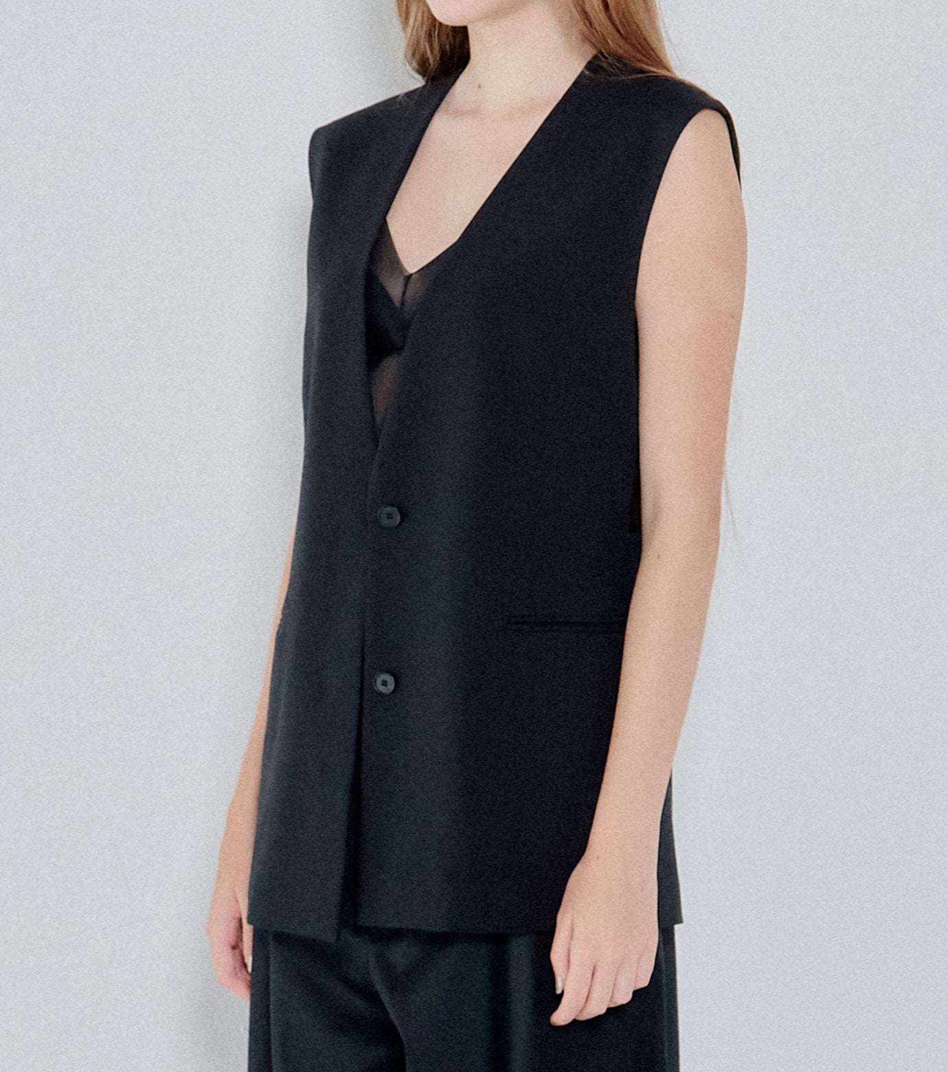 Lace-Up Detail Vest
