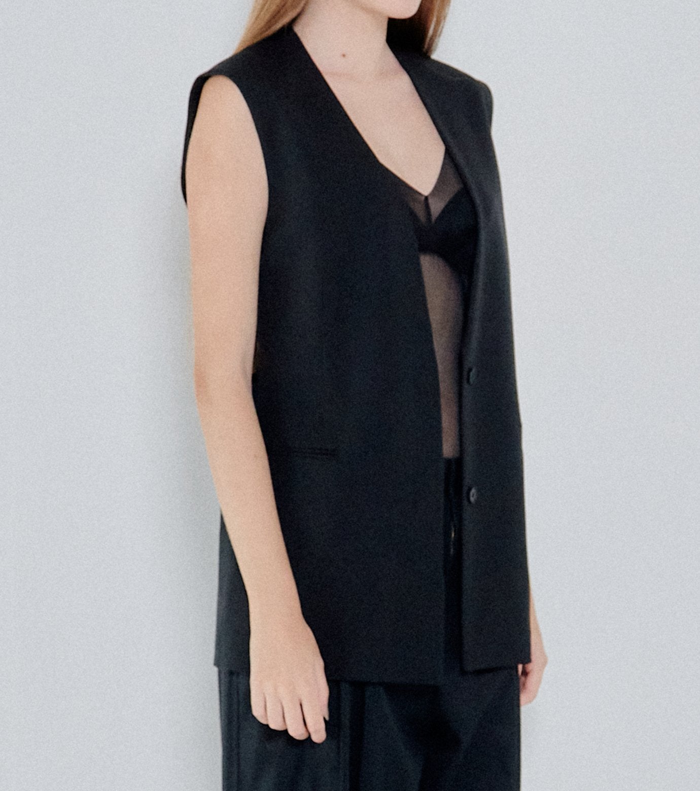 Lace-Up Detail Vest