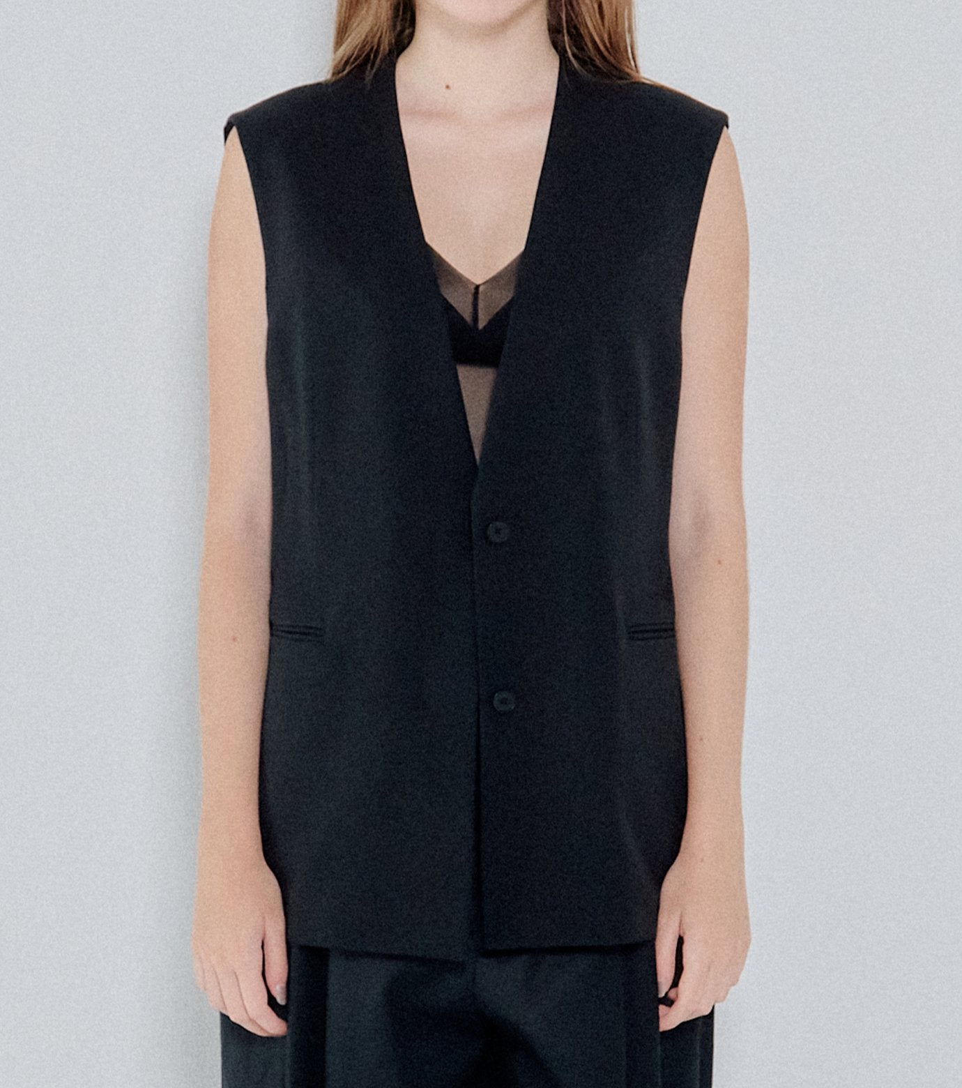 Lace-Up Detail Vest
