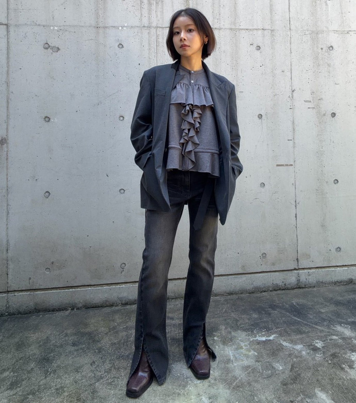 Strap Detail Tailored Jacket