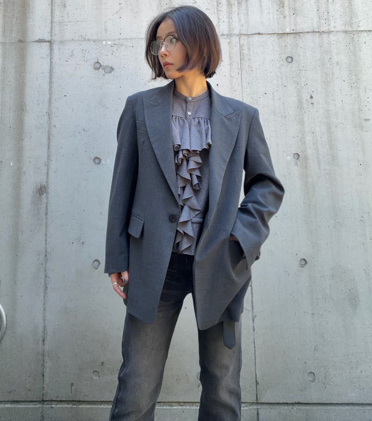 Strap Detail Tailored Jacket