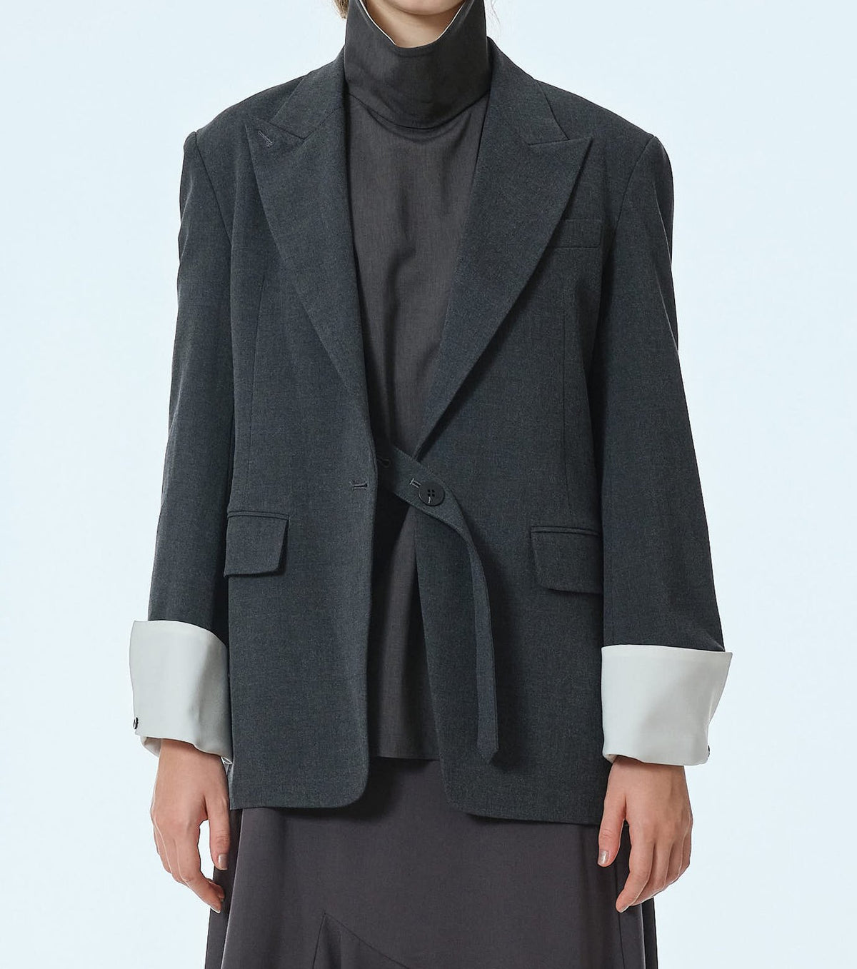 Strap Detail Tailored Jacket