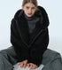 Faux Shearling Hooded Jacket