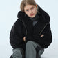 Faux Shearling Hooded Jacket