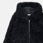 Faux Shearling Hooded Jacket