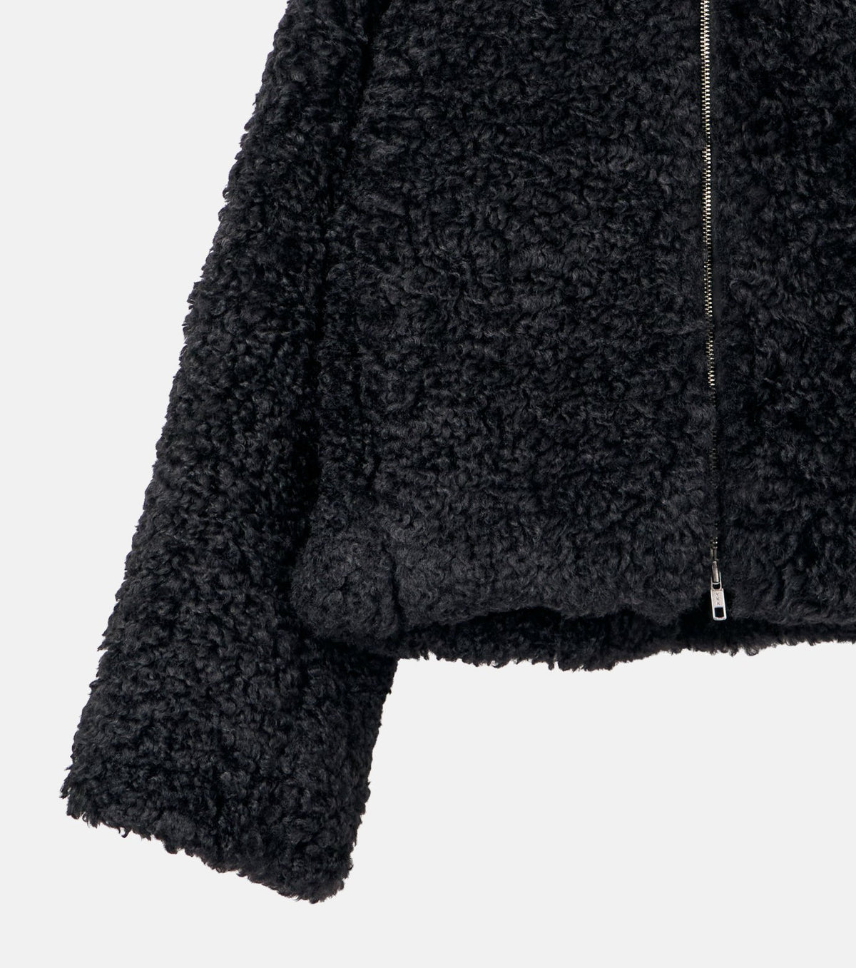 Faux Shearling Hooded Jacket