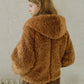 Faux Shearling Hooded Jacket