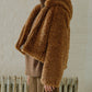 Faux Shearling Hooded Jacket