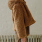 Faux Shearling Hooded Jacket