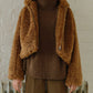 Faux Shearling Hooded Jacket