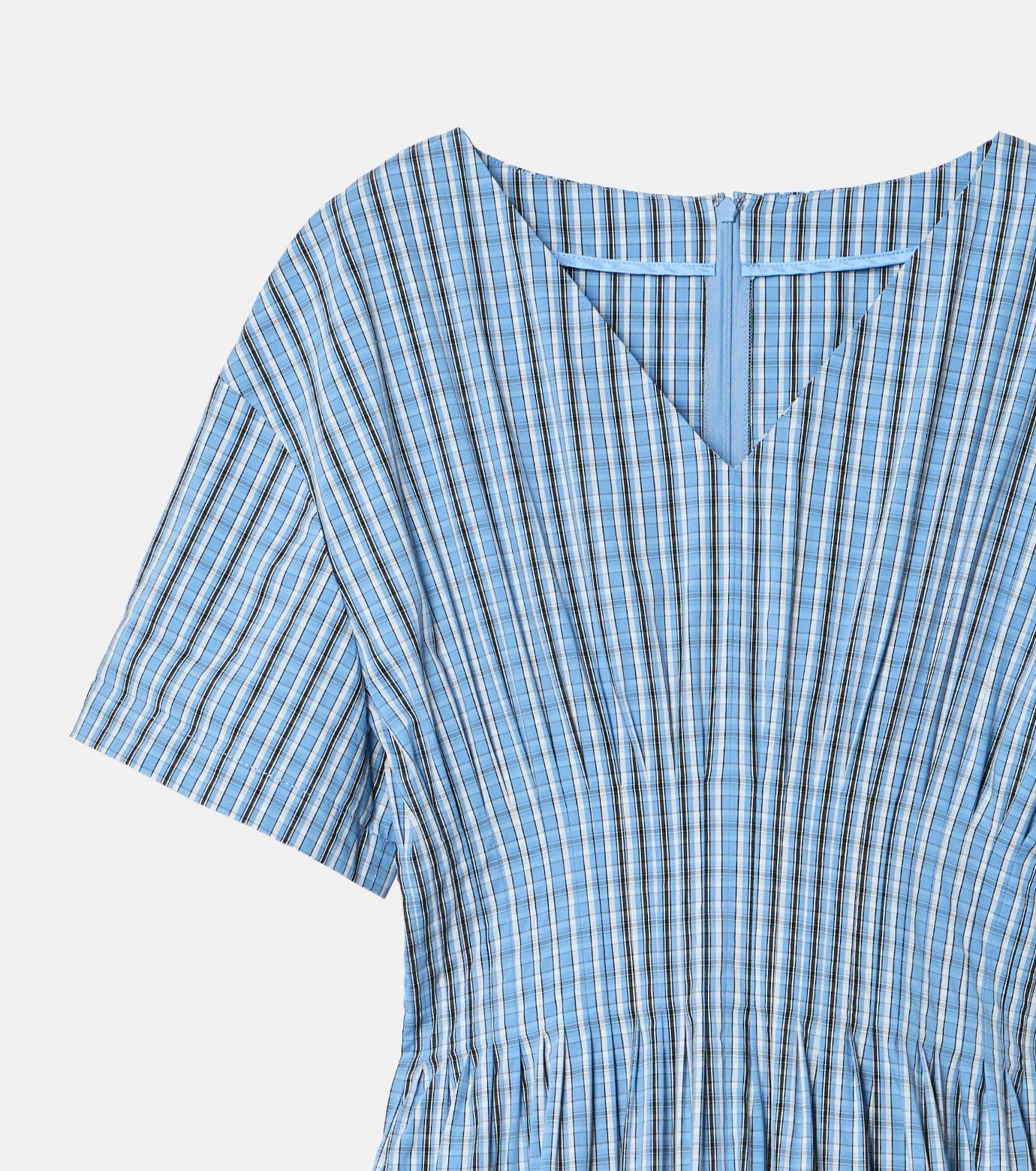 Checkered Round Form Dress