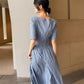 Checkered Round Form Dress