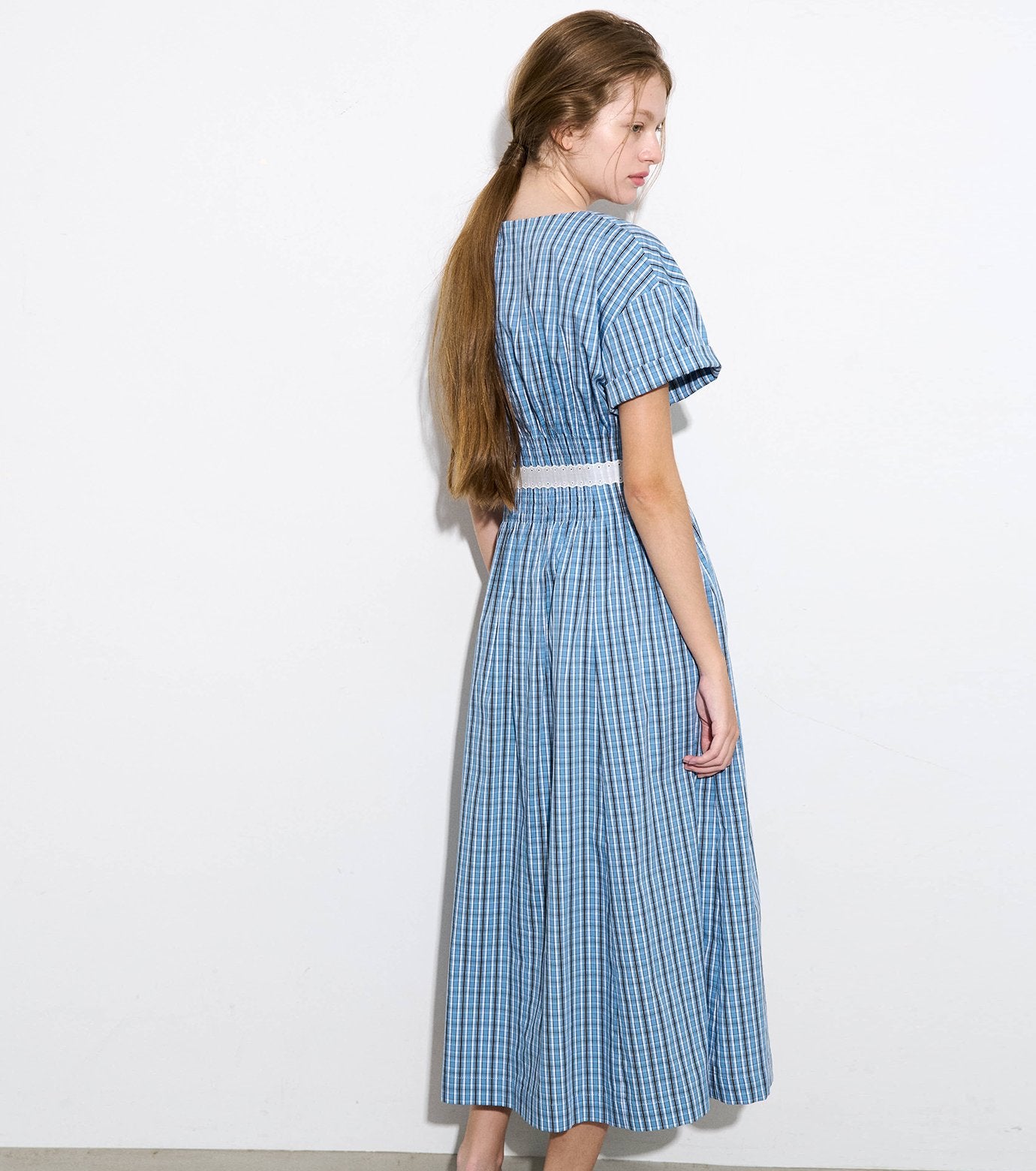 Checkered Round Form Dress