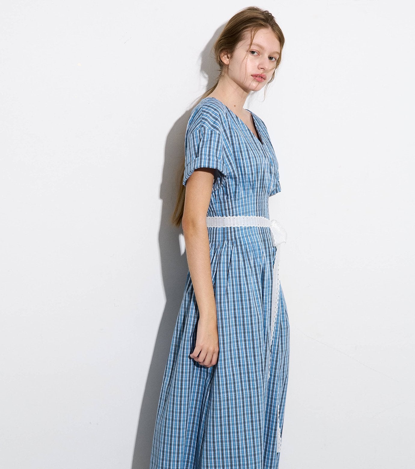 Checkered Round Form Dress