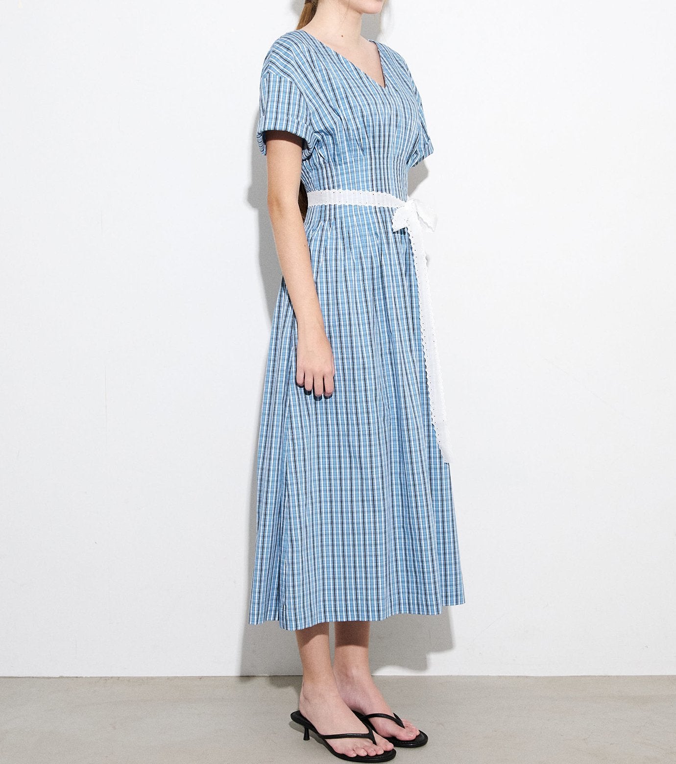 Checkered Round Form Dress