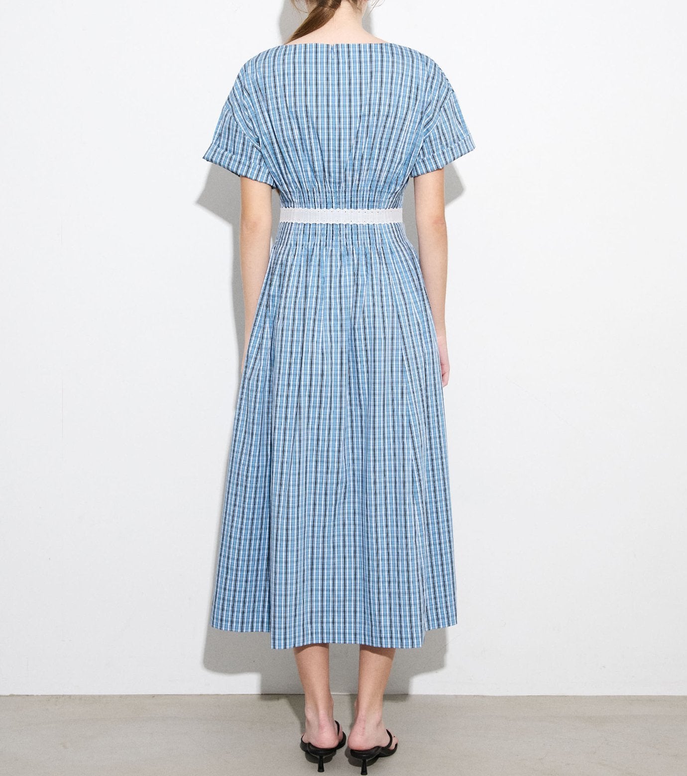 Checkered Round Form Dress