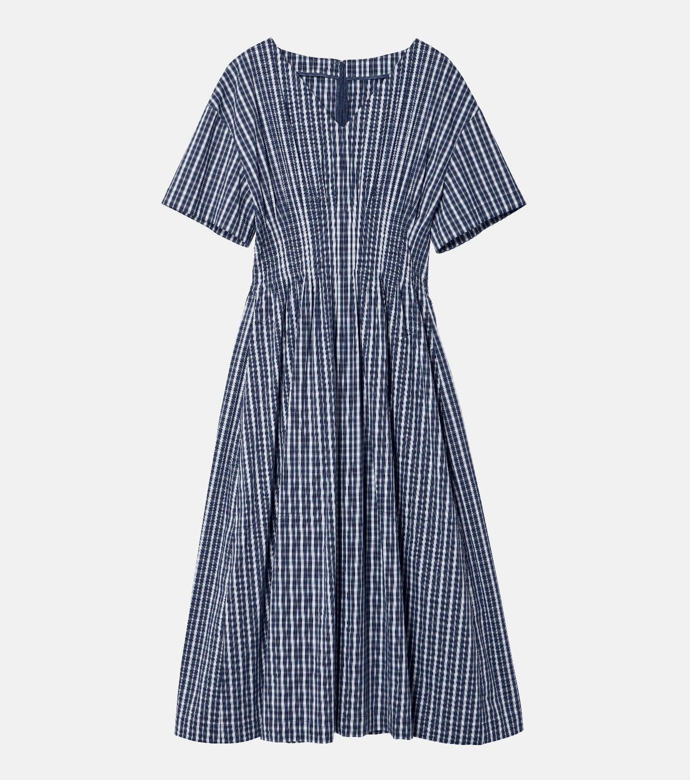 Checkered Round Form Dress