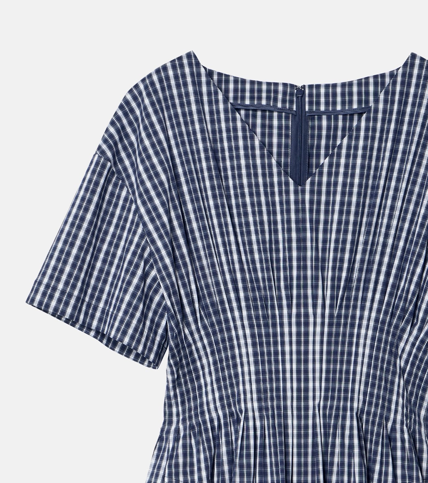 Checkered Round Form Dress