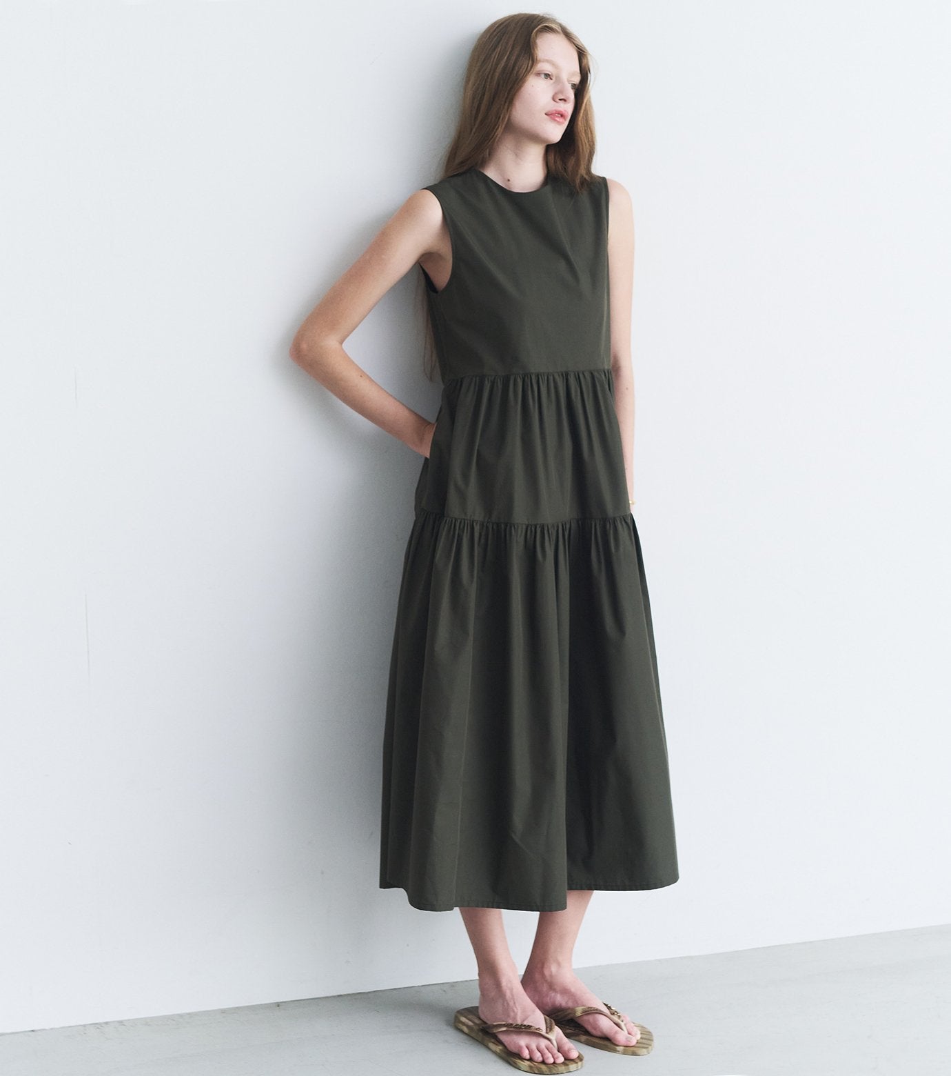 Sleeveless Dress w/Bow Detail