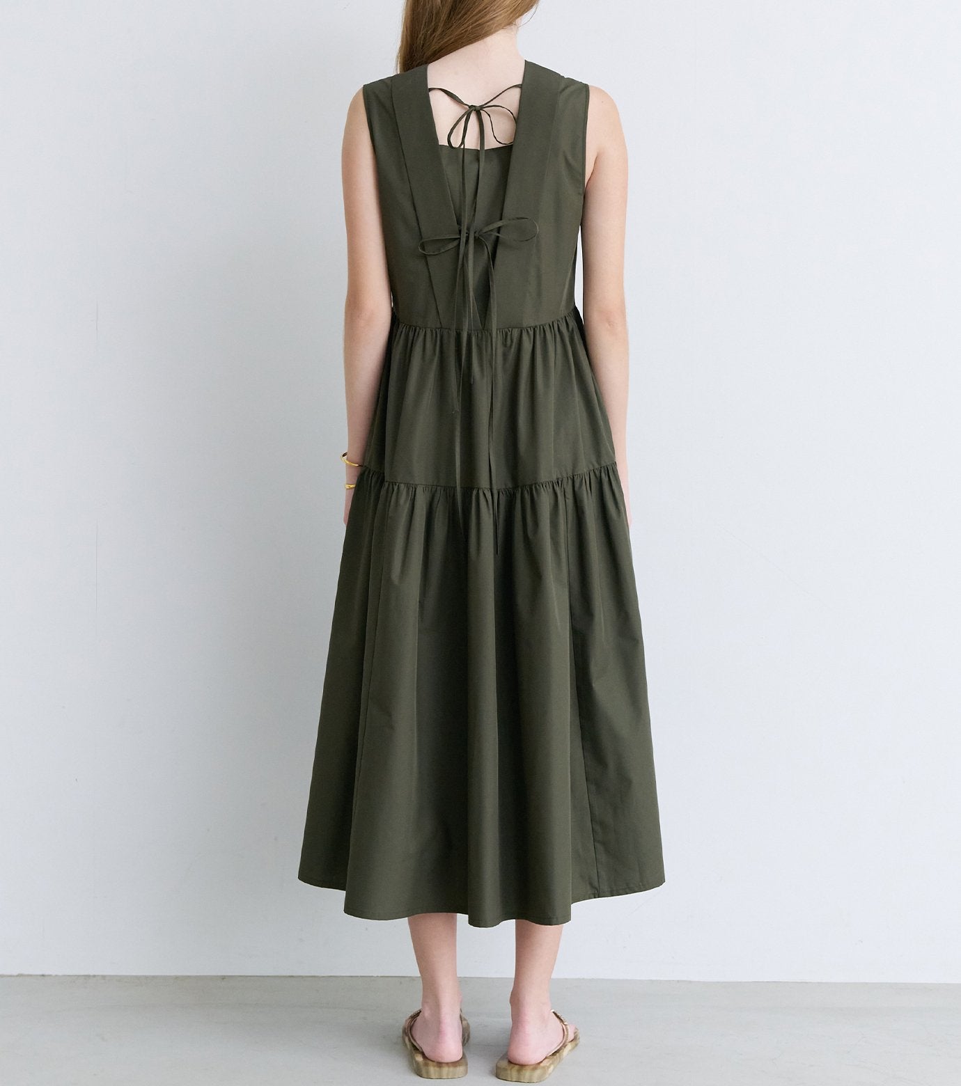 Sleeveless Dress w/Bow Detail