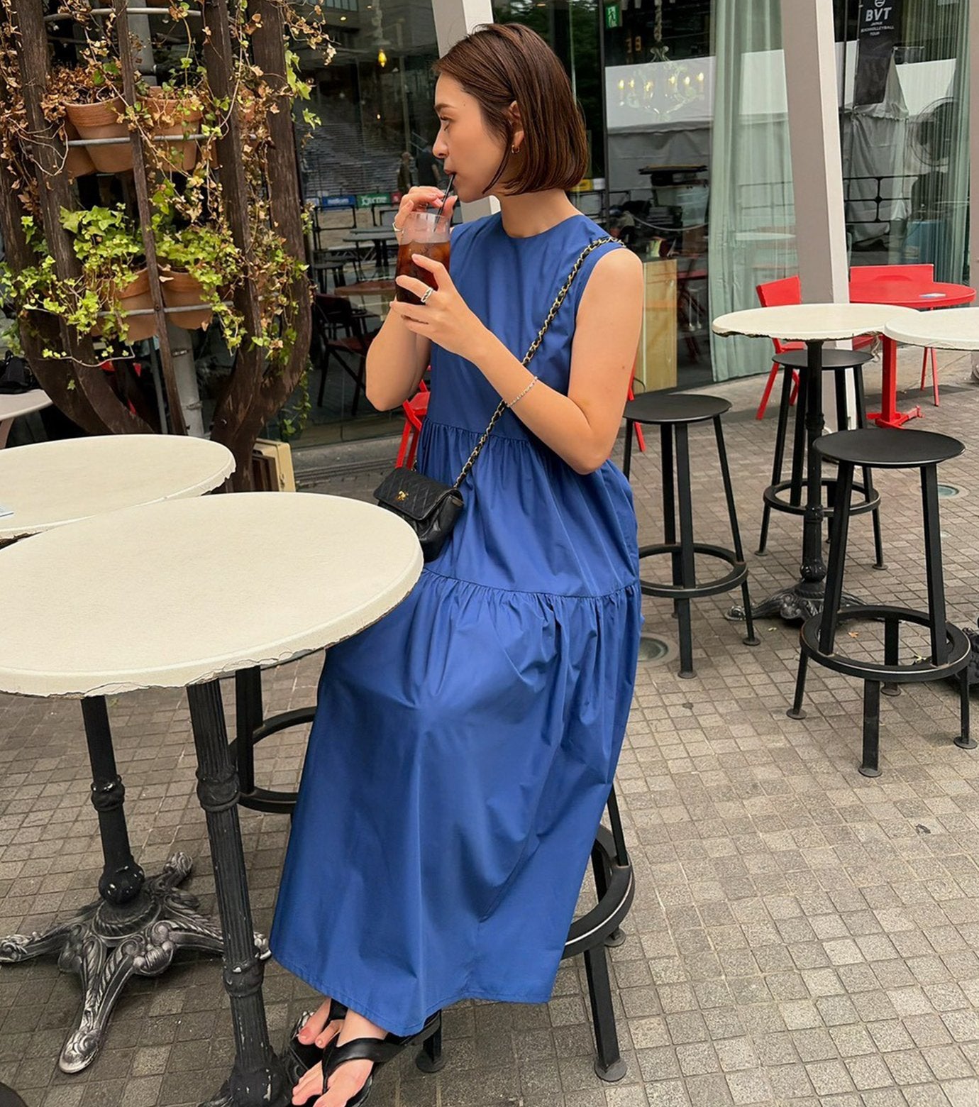 Sleeveless Dress w/Bow Detail