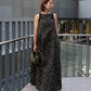 Voluminous Jacquard Cami Dress