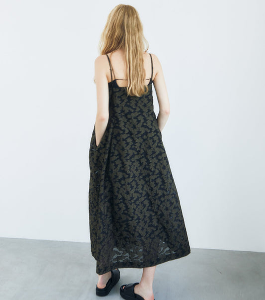 Voluminous Jacquard Cami Dress