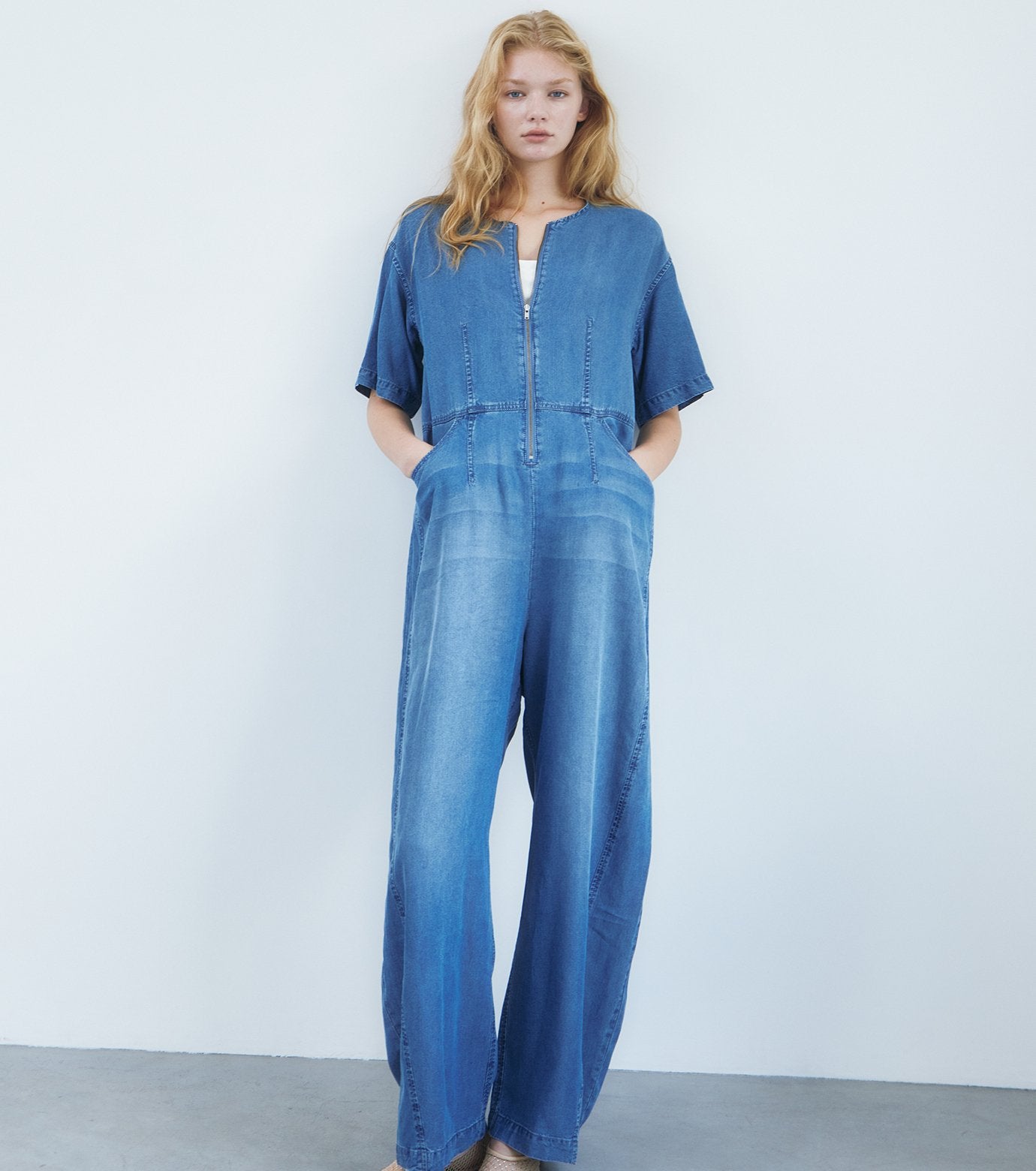 Soft Denim Jumpsuit