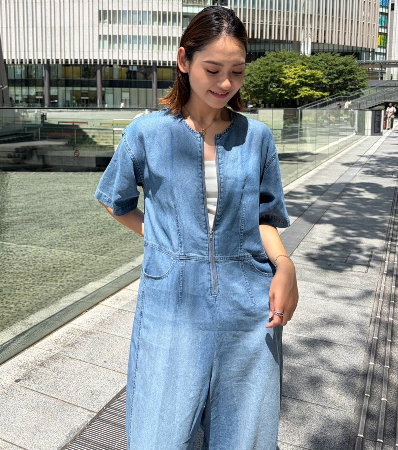 Soft Denim Jumpsuit